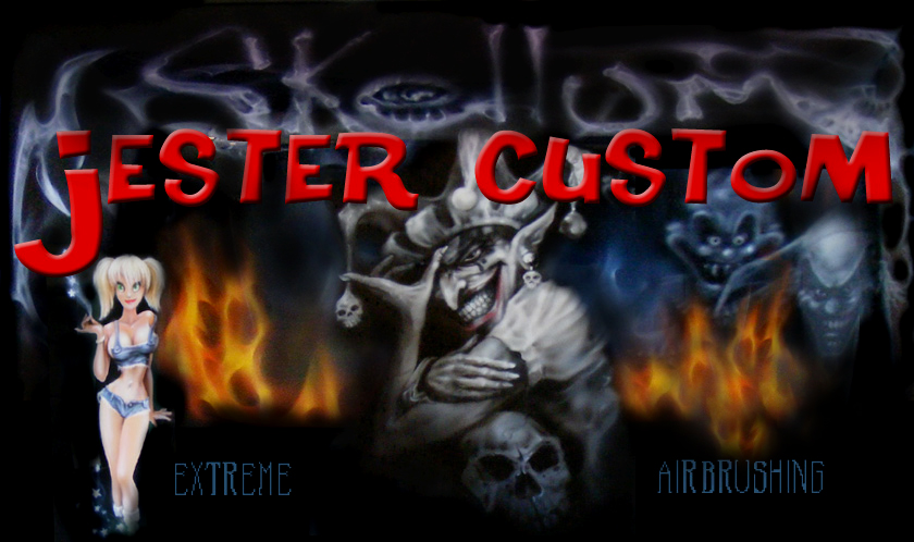 jester custom motorcycle painting